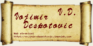 Vojimir Despotović vizit kartica